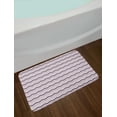 thumbnail image 2 of Eggplant Bath Mat, Sea Ocean Wave Inspired Zig Zag Image in Purple Tones Art Print, Non-Slip Plush Mat Bathroom Kitchen Laundry Room Decor, 29.5 X 17.5 Inches, Pale Pink Purple and Lilac, Ambesonne, 2 of 2