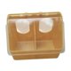 thumbnail image 4 of Alimentador de pájaros de paloma Alimentador de comedero accesorios de jaula Alimentador de ranura a prueba de fugas para agua de alimentación de Dos agujeros, 4 of 8