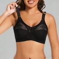 thumbnail image 2 of Feancey Plus Size Underwire Bras for Women Anti-Slip Lace Bra Full Coverage Supportive Push Up Bras Adjustable Strap Everyday Brassiere Black S, 2 of 7
