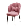 thumbnail image 4 of Sillón de tocador,Sillón de tocador moderno y cómodo para sala de estar en casa,Silla de escritorio de terciopelo Silla de juego de moda Dormitorio,Sillón decorativo con patas de Rosa oscuro, 4 of 8