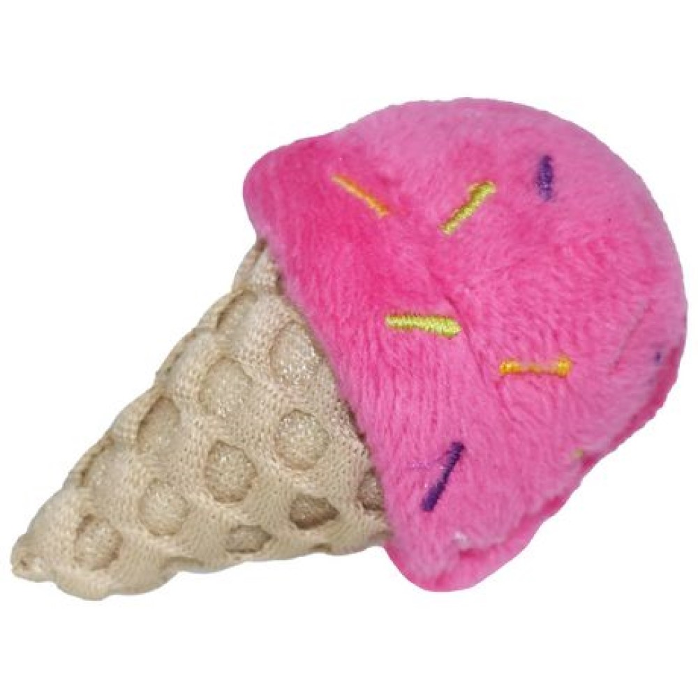 Multipet Ice Cream Cone Cat Toy, 1 PC, Assorted