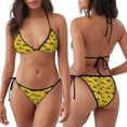 thumbnail image 3 of Balery Vintage Excavator Pijama Estampado Bikini de Dos Piezas para Mujer - Conjunto de Bikini Ajustable Sexy y Cómodo para Playa, 3 of 6