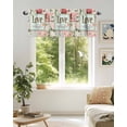 thumbnail image 6 of Valances for Windows Valance Rod Pocket Light Filtering Short Window Treatments Curtains for Kitchen Bathroom Living Room Bedroom, 1 Panel, 54 x 18 Inch, 6 of 7