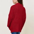 thumbnail image 5 of Grblisyd Girls Cardigan Sweaters with Pockets Open Front Fuzzy Sweater Coats Winter Warm Sherpa Jacket for Kids 5-13 Years, 5 of 6