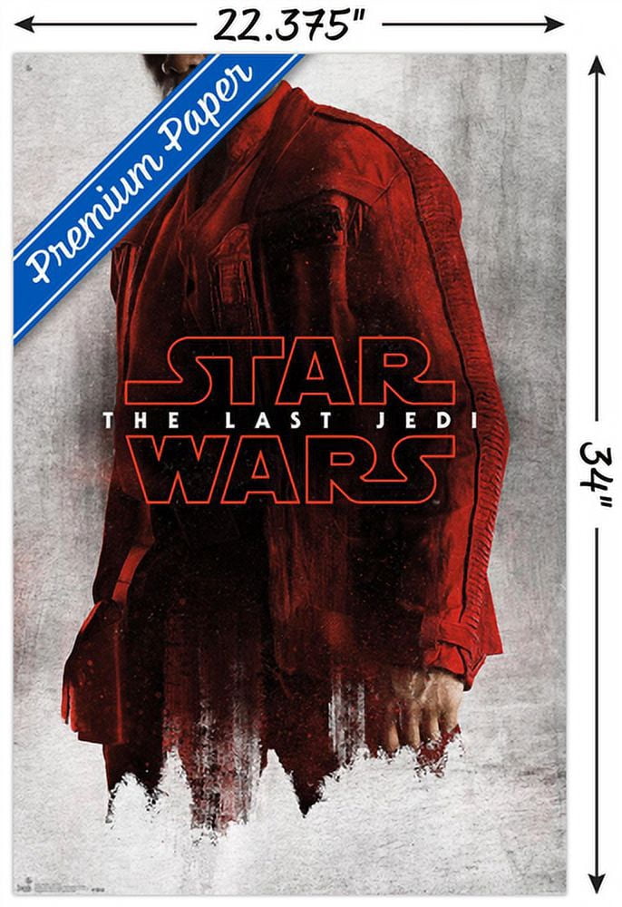 Star Wars: The Last Jedi - Red Finn Wall Poster with Push Pins, 22.375" x 34"