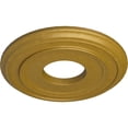 thumbnail image 3 of Ekena Millwork 12 3/8"OD x 4"ID x 1 1/8"P Classic Ceiling Medallion (Fits Canopies up to 7 1/4"), Hand-Painted Pharaohs Gold, 3 of 6