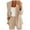 A-Beige, variant on Wijhcboe 2025 Women's Plus Size Blazer Tan Wool Trench Coat Women Elegant Sporty Summer Fitted Jacket Suit Jacket Business Oversize Elegant Spring Thin Transition Jacket Blazer Jacket Short Blazer Lo