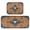 Western-style Cowhorn Skulls, variant on 2-Piece Kitchen Mat Set Non Slip Washable Floor Mats Decorative Rugs for Kitchen Sink Laundry Cow Skull and Moon Pattern