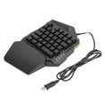 thumbnail image 2 of Teclado mecánico con una sola mano G94 de 35 teclas Teclado retroiluminado RGB con cable USB para computadora, 2 of 8