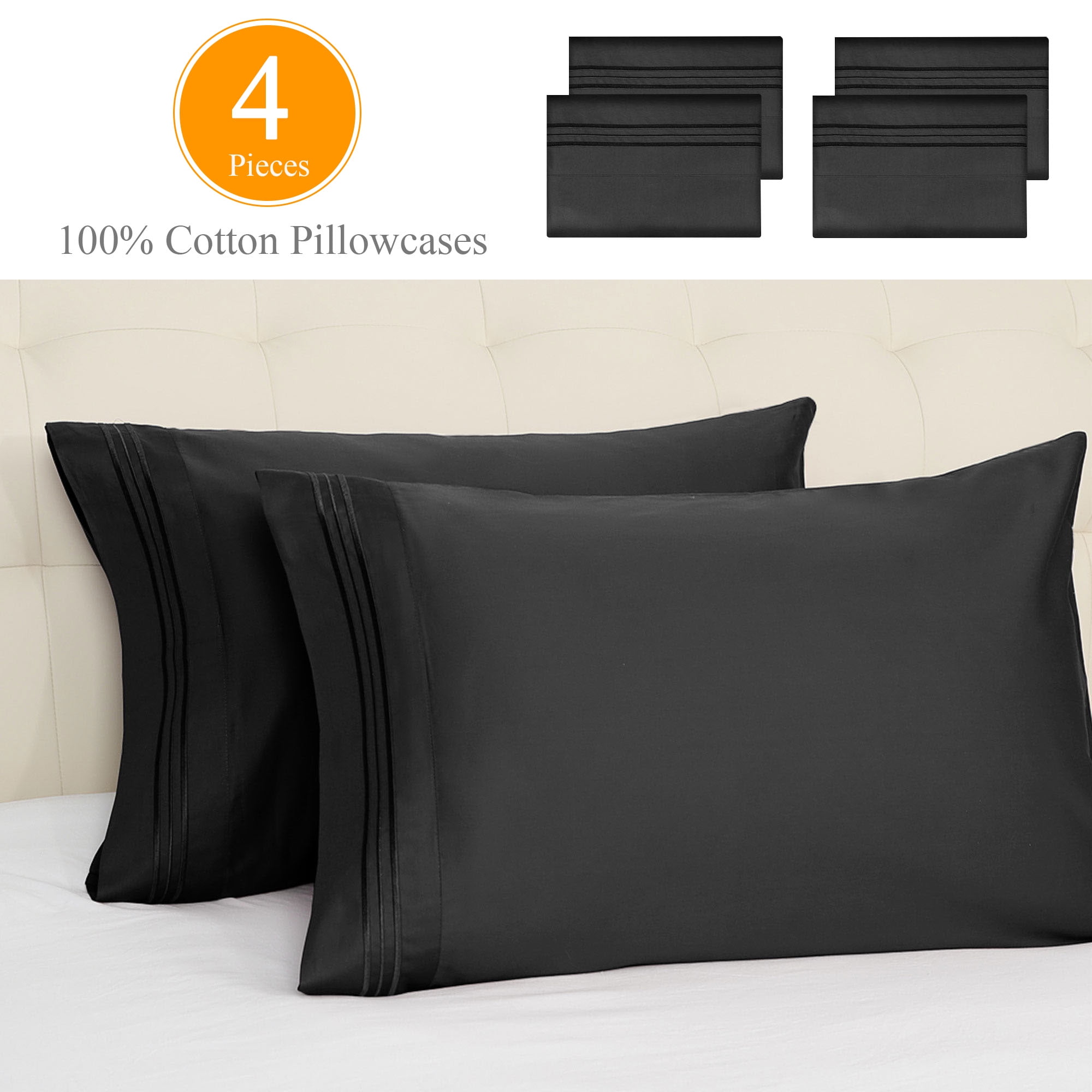 20 new hotel basics brand standard 20''x30'' hotel pillow cases covers t-180 