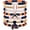 orange+black, variant on 7pcs/set World Cup Independence Day Tennis Baseball Elastic Bracelet Sport Game Holiday Travel Easter Festival