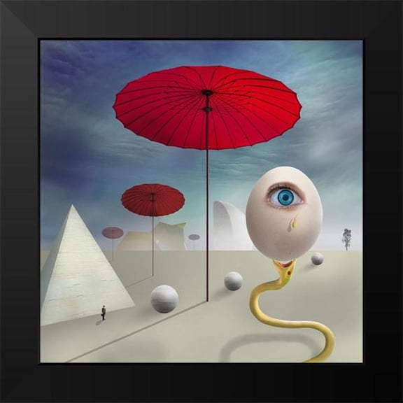 Hammer, Peter 12x12 Black Modern Framed Museum Art Print Titled - The Egg of Creation