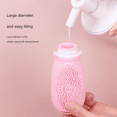 thumbnail image 3 of Silicone Travel Refillable Bottle Cleansing Brush Portable Shampoo Bottles Lotion Cosmetics Container Trip F, 3 of 7