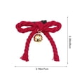 thumbnail image 3 of Christmas Bell Bow Ornaments 10 Piece Set, Festive Hanging Decorations for Tree, Wreath, Garland, Door, Mantel, Party Favors & Holiday Display, Coordinated Seasonal Ornament Collection, 3 of 9