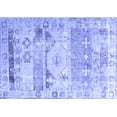 thumbnail image 1 of Ahgly Company Machine Washable Indoor Rectangle Persian Blue Traditional Area Rugs, 6' x 9', 1 of 4