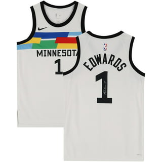 Men's Fanatics Branded Anthony Edwards Navy Minnesota Timberwolves Team  Player Jersey 