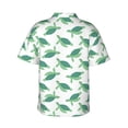 thumbnail image 3 of Goofa Sea Turtle Hawaiian Shirt for Men, Unisex Summer Beach Casual Short Sleeve Button Down Shirts,Aloha Tropical Floral print shirt-XX-Large, 3 of 9