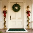 thumbnail image 4 of Elegant Wreath For Front Door Year Round Seasonal Hanging Ornament With Realistic Greenery And For Indoor Outdoor Home Wall Window Primitive Wreath Battery Operated Christmas Wreath with Timer, 4 of 8