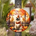thumbnail image 4 of Happy Thanksgiving Siamese Give Thanks Fall Beanie Scarf Welcome Round Wood Sign Cat Lover Kitten Owner Gifts Hanging Wall Home Decor - 00020, 4 of 5