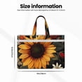 thumbnail image 3 of Kdxio Sunflower Floral Butterfly File Tote Document Bag Business Briefcase Bag Document Organizer Tote Briefcase for Letter A4 Files Business Teacher Office Bag, 3 of 8