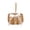 Brown, variant on HOARBOEG Handwoven Rattan Flower Girl Basket with Ribbon & Pearl, 11.8 Inch Rustic Wicker Basket for Wedding Ceremony, Farmhouse Decor Keepsake