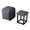 Dark grey, variant on Stool Cubes 5 In 1 Seating Cube with Swivel Casters,Movable Footstool for Bedroom, Living Room,Stackable Square Ottoman Bench Save Space