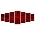 thumbnail image 2 of ALL MY WALLS Metal Wall Art Red Burst Ash Carl, 2 of 5