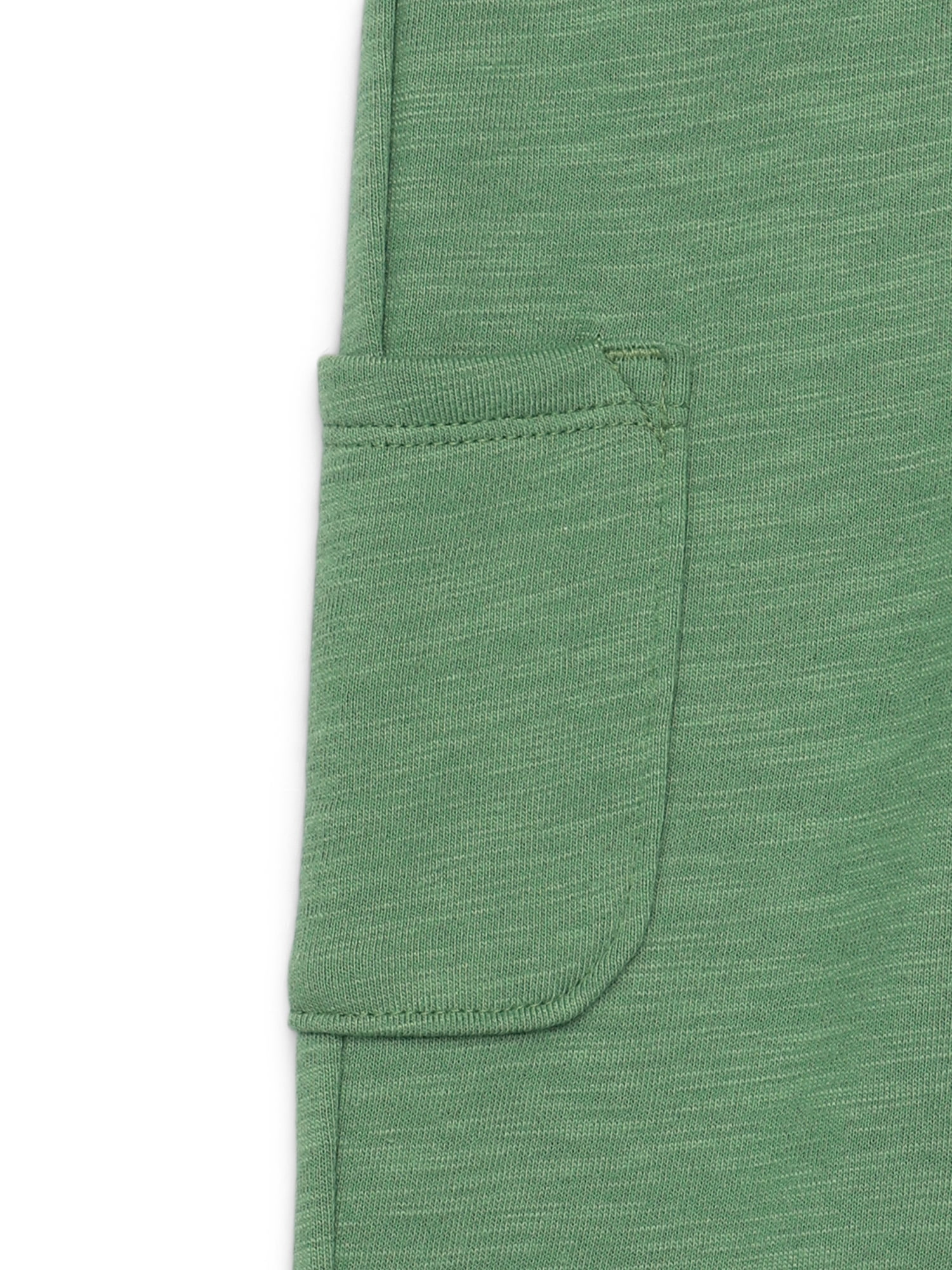 Garanimals Baby Boy Slub French Terry Cloth Cargo Pants, 0M-24M