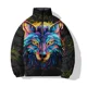 thumbnail image 2 of Parkas cómodas y elegantes, chaquetas de abrigo con estampado de lobo personalizadas y de moda para hombre, abrigo deportivo de invierno para hombre, 2 of 4