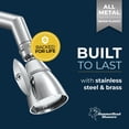 thumbnail image 2 of All Metal High Pressure Shower Heads Chrome GPM Shower Heads High Pressure High Flow Shower Head with Adjustable Spray Pattern Fixed Shower Head, 2 of 8