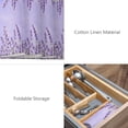 thumbnail image 4 of Lavender Flower Placemats Set of 4 Washable Woven Burlap Cloth Fabric Placemat for Square/Rectangle/Round/Oval Dining Table, Ombre Purple Spring Watercolor Easy Clean Place Mats for Toddlers, Kids, 4 of 6