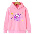 thumbnail image 3 of Sudadera informal de calle kawaii con dibujos animados de Hello Kitty para niños y niñas de 3 a 14 años con diseño de Sunshine, sudadera para deportes al aire libre para niños, 3 of 5
