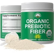 Peak Performance 3-in-1 Organic Prebiotic Fiber Powder for Digestive Support & Gut Health, Vegan, Unflavored, 30 Servings