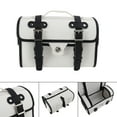 thumbnail image 2 of Universal Saddlebag Side Storage Bag Pannier Luggage Pu Black For Motorcycle, 2 of 12