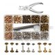 thumbnail image 1 of Rivets for Leather, 300 Sets Double Cap Rivets 3 Sizes, 1 of 5