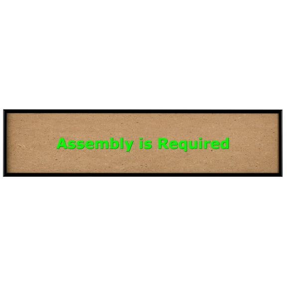 Quadro Frames 6x29 inch Picture Frame, Black, Style P375-3/8 inch Wide Molding