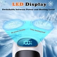 thumbnail image 2 of Recharable Hand Warmer 2 Pack, LED Display & 4 Levels, Ultrathin Electric Hand Warmers Portable USB Pocket Heater Fits Gloves for Hunting Essentials, Camping, Raynauds, Gifts for Christmas, 2 of 4