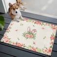 thumbnail image 3 of Entryway Rug 2'x3', Pink Floral Easter Small Rug for Kitchen Bathroom Door Mat Indoor Entrance, Spring Flowers Elegant Pastoral Non-Slip Area Rugs Floor Mats Carpet Front Door Rugs, 3 of 8
