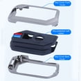 thumbnail image 3 of xinxixnxx Car Key Case Bag Unlocking Keys Holder Waterproof Anti-scratch Remote Shell Lightweight Portable Controller Protector Black Hand Rope Buckle, 3 of 6