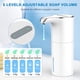 thumbnail image 4 of Dispensador automático de jabón recargable sin contacto, dispensador eléctrico de desinfectante de manos de 15.37 oz, bomba dispensadora de jabón líquido para manos con 5 volúmenes de jabón, 4 of 5