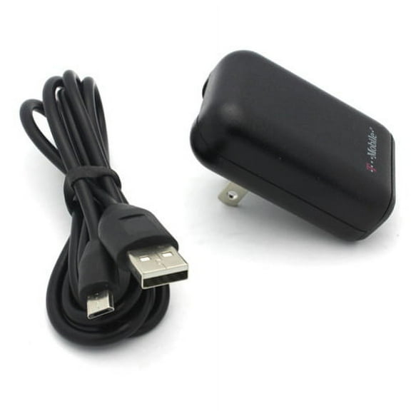 2-in-1 Home Wall Travel Charger AC USB Adapter Data Cable N1R for Kyocera Hydro Wave, Jitterbug Touch, View Vibe, DuraXV LTE, DuraForce XD, Shore Reach Life, Pro, Elite C6750 - LG Fortune