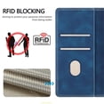 thumbnail image 6 of Leather For Apple iPhone 13 Pro 6.1-inch Case , RFID Blocking,Flip Color blocking Wallet Leather Case With Card Holder Magnetic Closure Shockproof Kickstand Protective Phone Cases Cover,Light green, 6 of 9