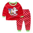 thumbnail image 1 of Conjuntos de pijamas de algodón para niños y niñas, ropa de dormir con dibujos animados de Navidad, de superhéroes, 2020, 1 of 4