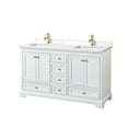 thumbnail image 4 of Wyndham Collection Wcs202060d-Qtz-Unsmxx Deborah 60" Free Standing Double Basin Vanity Set, 4 of 7