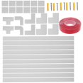 thumbnail image 2 of Self-Adhesive Wire Covers Cord Hider Kit Corners For General Users In White Color Square Shape 1Set, 2 of 2