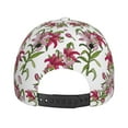 thumbnail image 3 of Lsque Lilies Flowers Baseball Cap Trucker Low Profile Hat Golf Dad Hat Adjustable Original Classic Unconstructed Plain Cap Men Women, 3 of 9