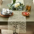 thumbnail image 3 of Off White Woven Paper Table Runner 14x72, 3 of 3