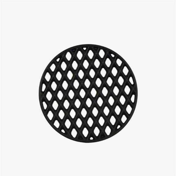 12 in. Round Cast Iron Diamond Grid, Black