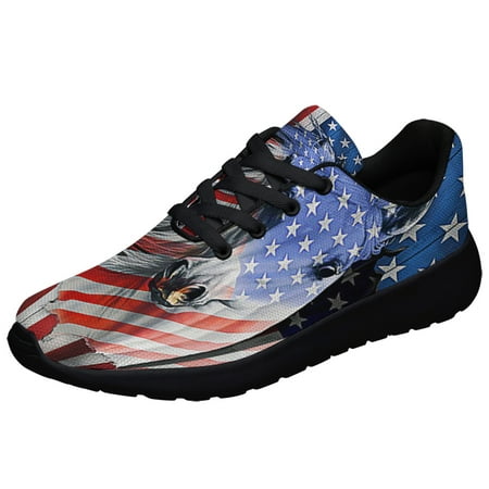 

Horse American flag Shoes Sneakers Black Size 13