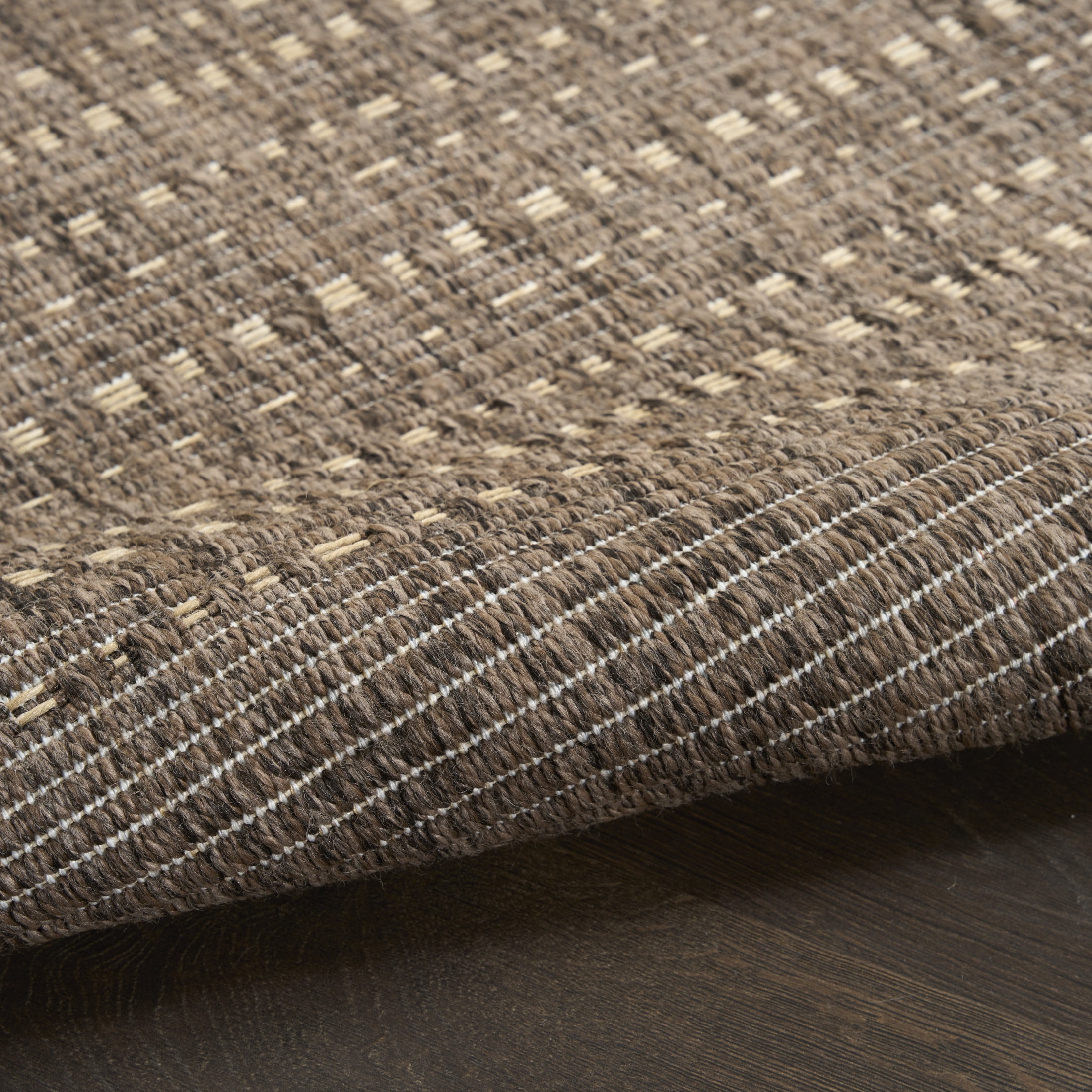 Nourison Tulum 2'2" x 10' Brown Outdoor Rug
